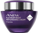 Avon Anew Platinum Night Replenishing Cream, with Protinol Technology to Lift Skin, and Replenish Skin's Firmness, Moisture and Elasticity, 50ml