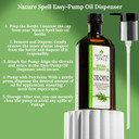 Nature Spell Rosemary Oil For Hair With Easy-Pump Oil Dispenser150Ml  Rosemary Oil For Hair Growth  Treat Dry Damaged Hair To Target Hair Loss With Precision Pump Oil Dispenser