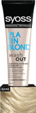 Syoss Wash Out Temporary Hair Colour Platinum Blonde (150Ml), Washable Hair Colour Revital, Tint Lasts Up To 8 Washes