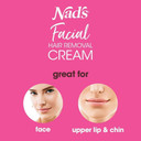 Nad'S Facial Hair Removal Cream And Soothing Balm, All Skin Types, Face Hair Remover, 28G (Packaging May Vary)