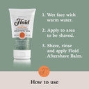 Floid Vetyver Splash Transparent Shaving Gel (150ml), Men's Shaving Gel with Glycerin to Protect and Hydrate Skin, Shave Gel for a Smooth Shave with an Invigorating Scent