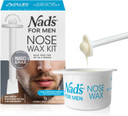 Nad's For Men Nose Waxing Kit, Nose Hair Removal, Nose Wax, Wax Kit Includes 30g Hard Wax, 4 Moustache Protectors, 6 Applicators, 3 Spatulas, 3 Antibacterial Wipes & 3 Post Wax Wipes