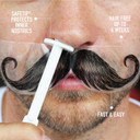 Nad's For Men Nose Waxing Kit, Nose Hair Removal, Nose Wax, Wax Kit Includes 30g Hard Wax, 4 Moustache Protectors, 6 Applicators, 3 Spatulas, 3 Antibacterial Wipes & 3 Post Wax Wipes