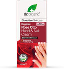 Dr Organic Rose Otto Hand & Nail Cream, Moisturising, Restoring, Mens, Womens, Natural, Vegetarian, Cruelty-Free, Paraben & Sls-Free, Organic, 125Ml, Packaging May Vary
