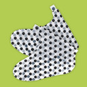 Oh K! Exfoliating Foot Socks, For Dry Hard Skin, Green Apple Scent, Vegan And Cruelty Free, 65G