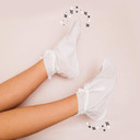 Oh K! Exfoliating Foot Socks, For Dry Hard Skin, Green Apple Scent, Vegan And Cruelty Free, 65G