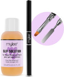 Mylee Magic Extender Gel Nail Builder Kit  Slip Solution 125Ml & Dual-Ended Tool, Uv / Led Nail Tips & Extensions