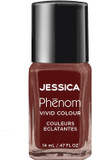 Jessica Phnom Nail Polish 14Ml, Left Me On Red (Terracotta Red With A Crã£Â¨Me Finish)