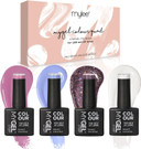 Mylee Gel Nail Polish Quad Colour Set 4X10Ml [Oh My Quad] Uv/Led Soak-Off Nail Art Manicure Pedicure For Professional, Salon & Home Use - Long Lasting & Easy To Apply