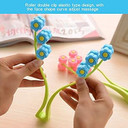 Kaifang Massage Facial Massager Thin Face-Lift Elastic Facial Roller Massage Cogit Cellulose Roller For Face Up (Pink)