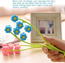 Kaifang Massage Facial Massager Thin Face-Lift Elastic Facial Roller Massage Cogit Cellulose Roller For Face Up (Pink)
