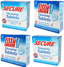 Fitty Dent Secure - Denture Cleansing Tablets - 32 Tablets - Pk Of 4