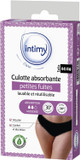 Intimy Care - Small Leakage Lace Panties - Moderate Absorption - 95% Organic Cotton - Washable & Reusable - Size 16/18 Black