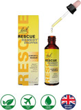 Rescue Remedy Dropper 20Ml, Promotes Calm And Inner Peace, Natural Emotional Wellness And Balance, 5 Flower Essence Vegan Formula, Travel, Exams, Stress-Full Busy Days, Up To 200 Uses