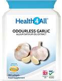 Health4All Odourless Garlic 1000Mg 180 Softgels Natural Immune Support And Healthy Heart
