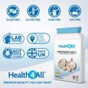 Health4All Odourless Garlic 1000Mg 180 Softgels Natural Immune Support And Healthy Heart