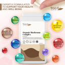 Organic Mushroom Complex 120 Capsules - 6 Shrooms With Organic Acerola, Turmeric & Black Pepper - Maitake, Reishi, Shiitake, Chaga, Cordyceps, Lion'S Mane - Soil Association Certified