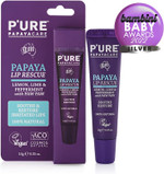 P'Ure Papaya Care Vegan Lip Balm 10G - Papaya Lip Rescue - Natural Paw Paw Lip Balm - Calendula, Chamomile, Lemon, Lime, Peppermint - Organic Lip Balm Lip Treatment For Dry Cracked Lips - Cruelty Free P'Ure Papaya Care Vegan Lip Balm 10G - Papaya Lip Rescue - Natural Paw Paw Lip Balm - Calendula, Chamomile, Lemon, Lime, Peppermint - Organic Lip Balm Lip Treatment For Dry Cracked Lips - Cruelty Free