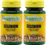 Veganicity Selenium 200µg : Antioxidant mineral : 60 tablets