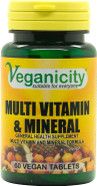 Veganicity Multi Vitamin & Mineral : General Health and Well-Being Supplement : 60 Tablets, in a Planet-Friendly 99% Recycled Pot Veganicity Multi Vitamin & Mineral : General Health and Well-Being Supplement : 60 Tablets, in a Planet-Friendly 99% Recycled Pot