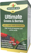 Natures Aid Ultimate Greens & Berries, 60 Capsules