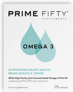 Omega 3 by Prime Fifty - Brain Health Supplement for The Over 50s - 28 Day Supply Omega 3 by Prime Fifty - Brain Health Supplement for The Over 50s - 28 Day Supply