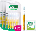 GUM TRAV-LER interdental Brushes | for Thorough Cleaning of All interdental Spaces | Bend