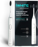 iWhite Sonic Electric Toothbrush - Rechargeable Electric Toothbrush for Adults - 5 Modes with 40000 VPM - One Charge Lasts for 3 Months - Charcoal Infused Bristles for Teeth Whitening - USB Charger iWhite Sonic Electric Toothbrush - Rechargeable Electric Toothbrush for Adults - 5 Modes with 40000 VPM - One Charge Lasts for 3 Months - Charcoal Infused Bristles for Teeth Whitening - USB Charger