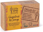 Little Soap Company Organic Soap Bar - Vegan, Cruelty Free, No SLS or Parabens, with Grapefruit & Orange Citrus, Natural, Eco Friendly Body & Hand Soap Bar (110g)