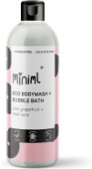 Miniml All Natural Body Wash and Bubble Bath - 500ml Moisturising Pink Grapefruit and Aloe Vera Sensitive Skin Eco Shower Gel Bath Soak - Vegan Friendly Hand, Face & Body High Foam