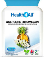 Health4All Quercetin 400Mg + Bromelain 100Mg 60 Capsules (V) Natural Antihistamine. Vegan Immune Support Supplement Health4All Quercetin 400Mg + Bromelain 100Mg 60 Capsules (V) Natural Antihistamine. Vegan Immune Support Supplement