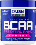 USN BCAA Power Punch Energy, Eaa's with Caffeine, Intra Workout Mango Orange, 36 Servings 400 g