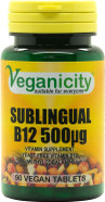 Veganicity B12 500µg Sublingual (Blackcurrant Flavour) : Vitamin B12 Supplement : 90 Tablets, in a Planet-Friendly 99% Recycled Pot Veganicity B12 500µg Sublingual (Blackcurrant Flavour) : Vitamin B12 Supplement : 90 Tablets, in a Planet-Friendly 99% Recycled Pot