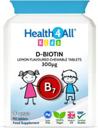 Health4All Kids D-Biotin 90 Tablets Hair Growth And Strong Nails Supplement For Children. Natural Vegan Biotin Chewable Tablets
Size: 90 Count (Pack Of 1) Health4All Kids D-Biotin 90 Tablets Hair Growth And Strong Nails Supplement For Children. Natural Vegan Biotin Chewable Tablets
Size: 90 Count (Pack Of 1)