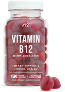 Vitamin B12 Gummies 1,500Mcg (Per Gummy) - High Strength Methylcobalamin Supplement - Non-Gmo, Gluten Free, Raspberry Flavour - 60 Vegan Gummies Vitamin B12 Gummies 1,500Mcg (Per Gummy) - High Strength Methylcobalamin Supplement - Non-Gmo, Gluten Free, Raspberry Flavour - 60 Vegan Gummies