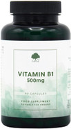 Vitamin B1 Thiamine HCl Capsules | 500mg of B1 Thiamine HCl per Capsule | 90 Vegan Capsules | G&G Vitamins Vitamin B1 Thiamine HCl Capsules | 500mg of B1 Thiamine HCl per Capsule | 90 Vegan Capsules | G&G Vitamins