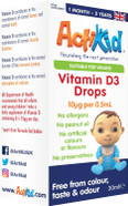 Actikid Vitamin D3 Drops 30Ml For Newborn Babies, Infants And Children, (A Vegan, Sugar Free, Preservative Free, No Allergens, Baby, Vitamin D Supplement) - Immunity Boost Actikid Vitamin D3 Drops 30Ml For Newborn Babies, Infants And Children, (A Vegan, Sugar Free, Preservative Free, No Allergens, Baby, Vitamin D Supplement) - Immunity Boost