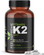 Vitamin K2 MK7 100mcg 60 High Strength Tablets 2 Months Supply| 100% Natural Vegan Friendly Supplement | Supports Bone and Heart Health Vitamin K2 MK7 100mcg 60 High Strength Tablets 2 Months Supply| 100% Natural Vegan Friendly Supplement | Supports Bone and Heart Health