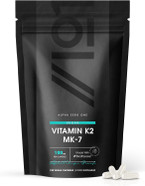 Vitamin K2 MK-7 100mcg - Fermented Natto Based Vegan Vitamin K - Supports Bone Health - Non-GMO, Halal - 120 Vegan Capsules