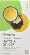 Clearspring Organic Japanese Matcha Ginger, Green Teabags, Pack of 4, 0.316 kg