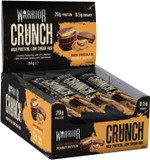 Warrior Crunch High Protein Bars - 20G Protein Each - Dark Chocolate Peanut Butter - Pack Of 12 X 64G