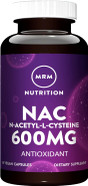 Mrm Nutrition N-Acetyl-Cysteine (Nac) 600Mg | Antixoidant | Resipratory Health | Liver Health | Mitochondrial Health | Vegan + Gluten-Free | 60 Servings