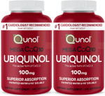 Qunol Mega Ubiquinol CoQ10 100mg Softgels- Superior Absorption - Active form of Coenzyme Q10 for Heart Health - 100 Count (Pack of 2)100 Count (Pack of 2)