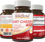 Purely Beneficial Tart Cherry Capsules 6000 Mg - Montmorency Cherry, Extra Strength, Raw, Non-Gmo, 120 Capsules(Vegetarian)