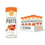 Serenity Kids 6+ Months Grain Free Puffs Toddler & Baby Snack | No Added Sugar, Gluten & Rice Free, Allergen Free | Made with Organic Cassava, Veggies, and Herbs | Pumpkin & Cinnamon | 6 Count1.5 Ounce (Pack of 6)