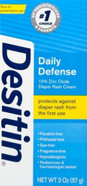 Desitin Daily Defense Baby Diaper Rash Cream with 13% Zinc Oxide Barrier Cream to Treat, Relieve & Prevent diaper rash, Hypoallergenic, Dye-, Phthalate- & Paraben-Free, Travel Size, 2 oz2 Ounce (Pack of 1)