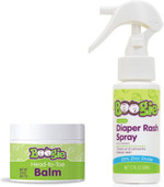 Diaper Rash Care Bundle for Baby, Diaper Rash Spray & Healing Balm by the Makers of Boogie Wipes