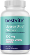 Bestvite Liposan Ultra Chitosan 500Mg (240 Capsules) - Patented Faster Acting Than Regular Chitosan - No Stearates - No Fillers Bestvite Liposan Ultra Chitosan 500Mg (240 Capsules) - Patented Faster Acting Than Regular Chitosan - No Stearates - No Fillers