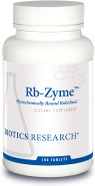 Biotics Research Rb Zyme Whole Food Rubidium Source, Ultra Trace Mineral, Glandular Health. 100 Tablets