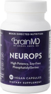 Dr Amen Brainmd Neurops - 30 Capsules - 150 Mg Phosphatidylserine - Promotes Mental Focus, Energy & Memory - Gluten Free - 30 Servings